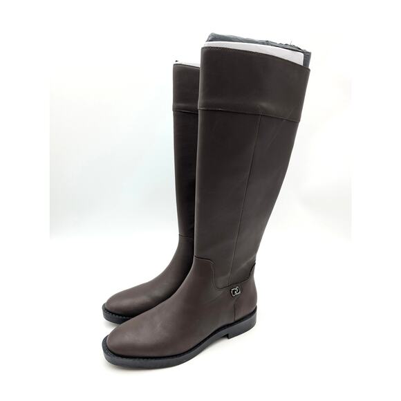 Aerosoles Taba Knee High Boots Side Zip Women's Dark Brown Size US5M EU36 - Picture 1 of 13